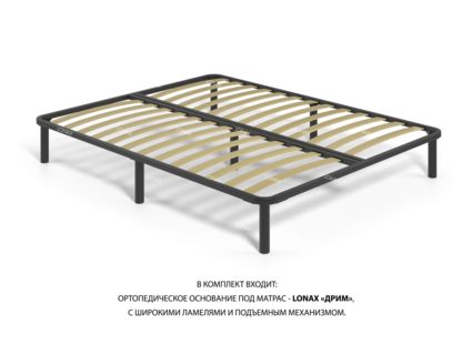 Кровать Lonax Венеция велюр Dolly-2 (с подъемным механизмом) 120х195