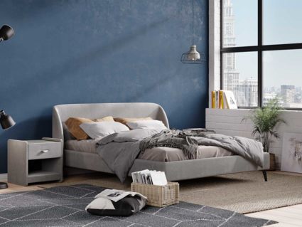 Кровать Сонум Rosa Кашемир Серый 160х190