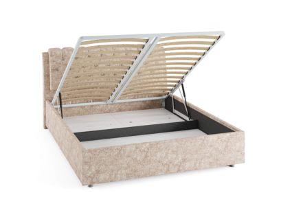 Кровать Сонум Olivia Кашемир Серый (с подъемным механизмом) 140х200