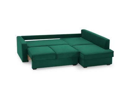 Диван Фиеста Мебель Колфилд угловой (малый) велюр Vivaldi 11 темно-зеленый