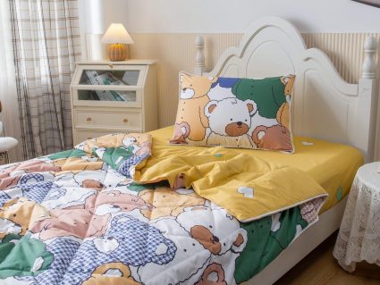 Комплект постельного белья Софи де Марко Медвежата (желтый) с одеялом 1,5-спальный