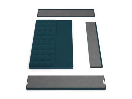 Кровать Lonax Аврора велюр Dolly-13 (с основанием)