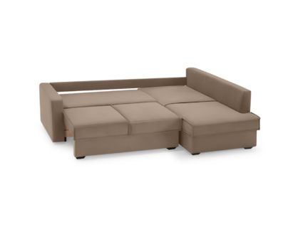 Диван Фиеста Мебель Колфилд угловой (малый) велюр Vivaldi 20 коричневый