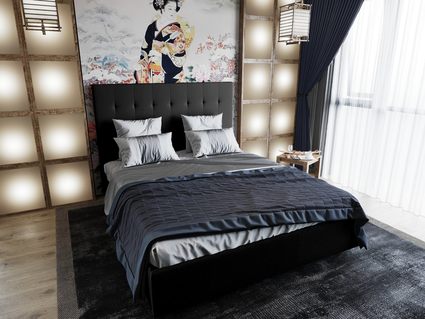 Кровать Димакс Нордо Нуар 160х200