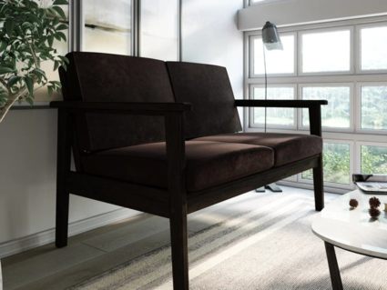 Диван Арско Лориан Мини двухместный коричневый Длина 139 см