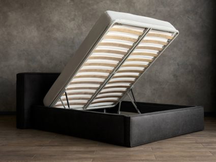 Кровать Сонум Europa Замша Горчичная (с подъемным механизмом) 120х190