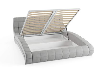 Кровать Сонум Milano Экокожа Белая (с подъемным механизмом) 120х190