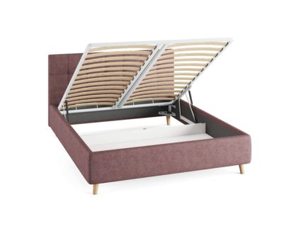 Кровать Сонум Bella Кашемир Синий (с подъемным механизмом) 160х190