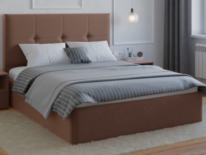 Кровать Lonax Алегра велюр Dolly-13 (с основанием) 120х195