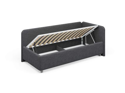 Кровать Сонум Capri Рогожка Марсала (с подъемным механизмом) 90х200