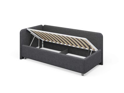 Кровать Сонум Capri Рогожка Песочная (с подъемным механизмом) 80х190